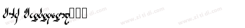 DIN Boldltalic字体转换